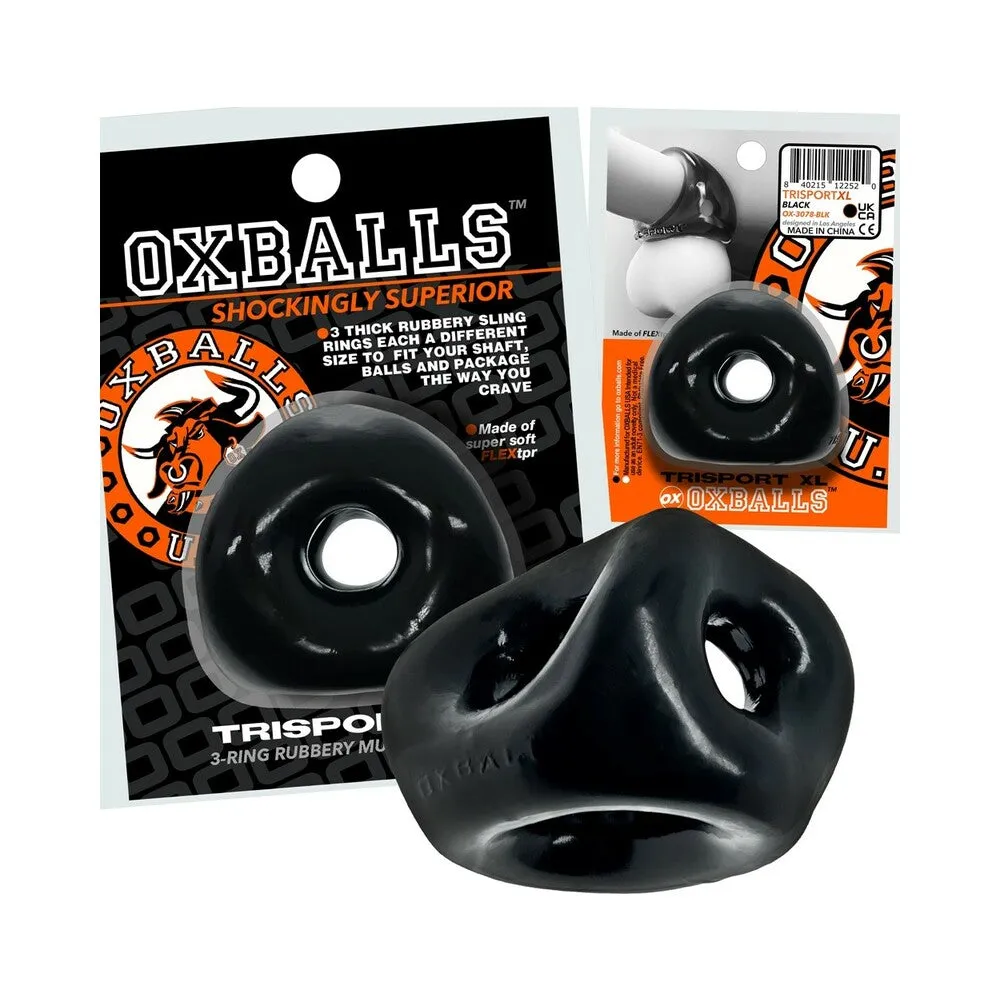 Oxballs Tri-Sport XL Thicker 3-Ring Sling in Black