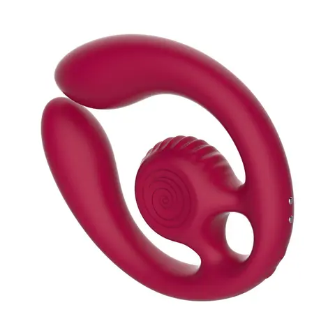 SVibe Snail GIZI Duo Couples Stimulator in Burgundy