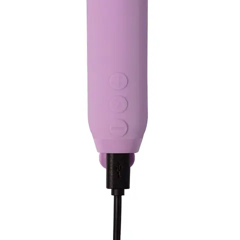 Je Joue Duet Rechargeable Silicone Multi-Surfaced Bullet Vibrator in Lilac