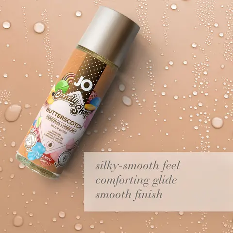 JO Candy Shop Butterscotch Flavored Water-Based Lubricant 2 oz.