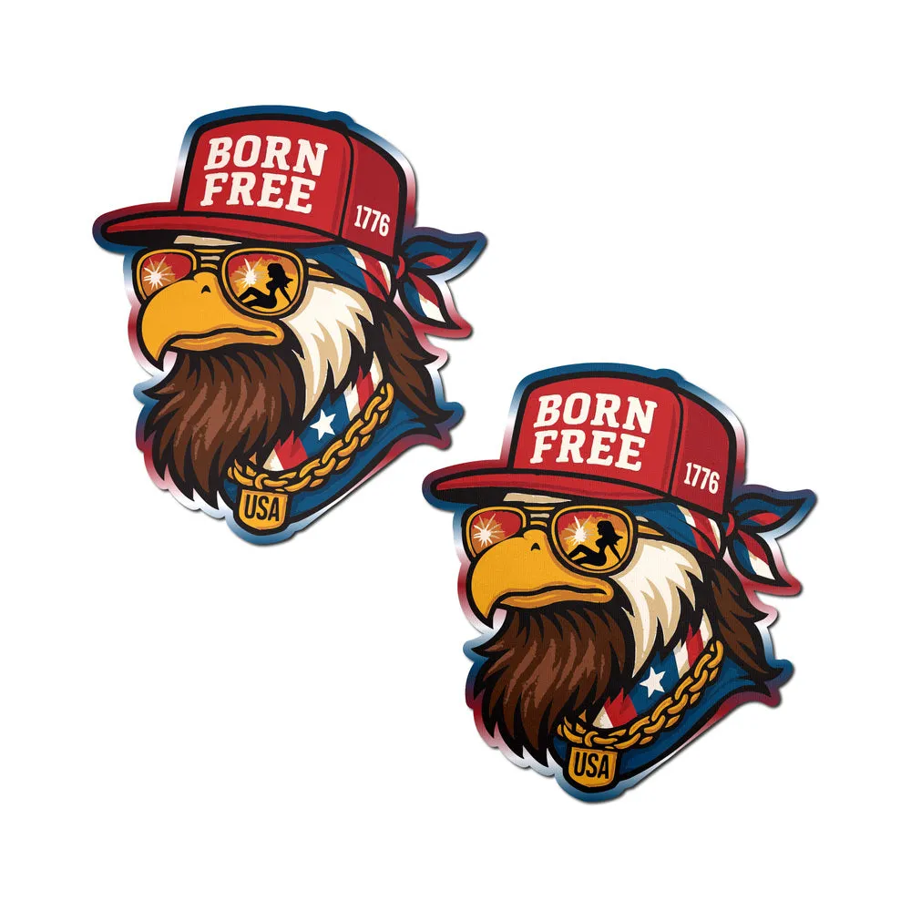 Pastease Patriotic Born Free Red White & Blue American Glory Eagle Nipple Covers
