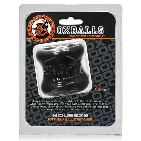 OxBalls Squeeze, Ball Stretcher in Black