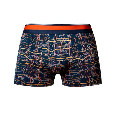 Male Power Soo Cumfy Boxer Brief Navy/Orange M