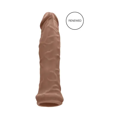 RealRock Realistic 6 in. Penis Sleeve Extender in Tan