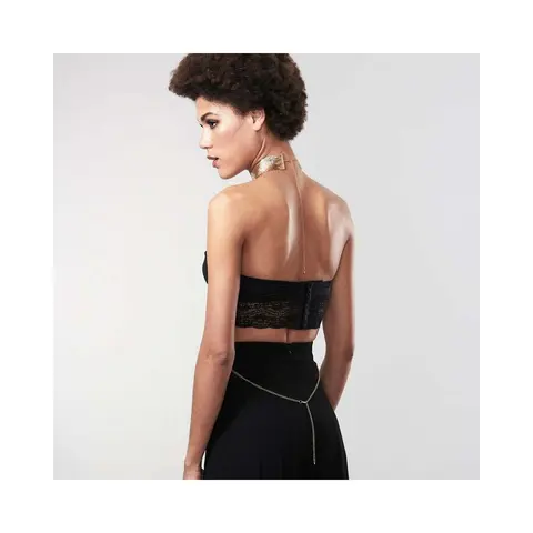 Bijoux Indiscrets Desir Metallique Mesh Collar in Silver
