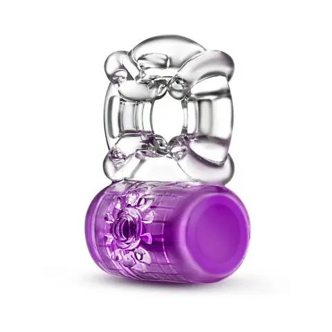 Play with Me Pleaser Rechargeable Vibrating C-Ring in Purple