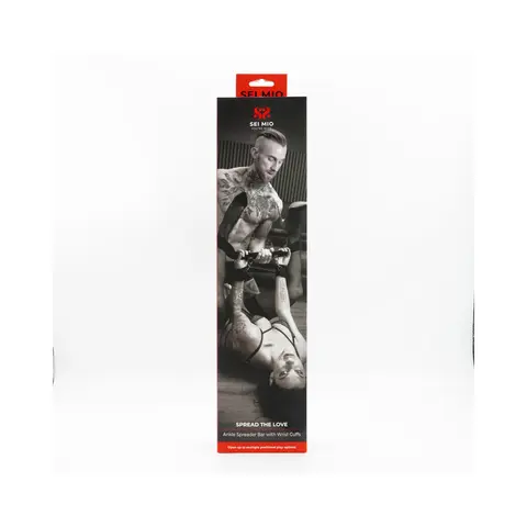 SEI MIO Spread the Love Ankle Spreader Bar with Wrist Cuffs