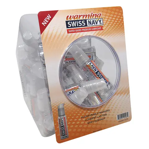 Swiss Navy Warming Lubricant 1 oz. 50-Piece Bowl