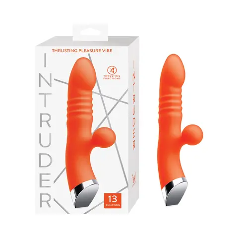 Intruder Thrusting Pleasure Vibe Tangerine