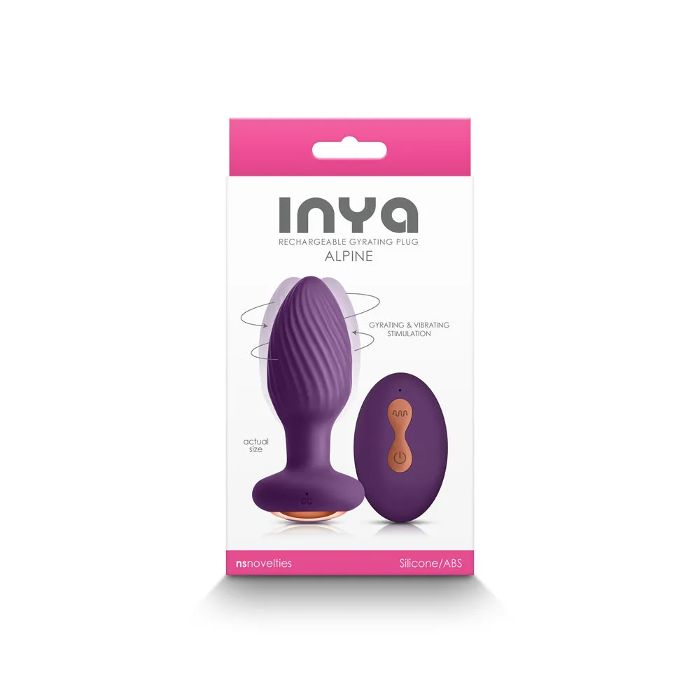 INYA Alpine Rechargeable Gyrating Plug in Purple