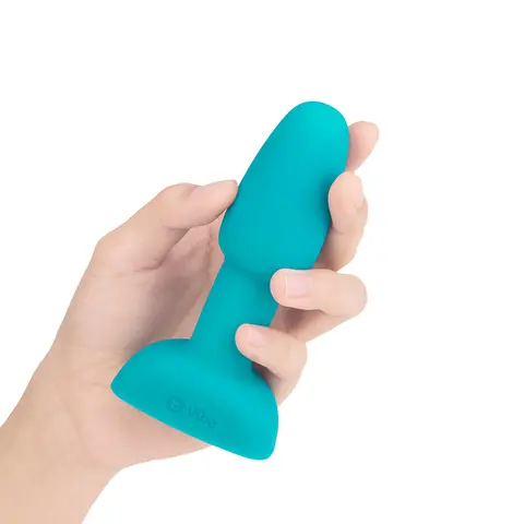 b-Vibe Rimming Petite Rotating and Vibrating Remote Control Plug in Teal