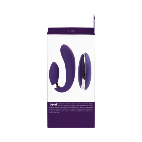 VeDO Jeni C-Shaped Dual Motor Vibe with Remote in Purple