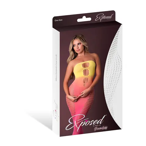 Magic Silk Seamless Gown Ombre Sunset O/S