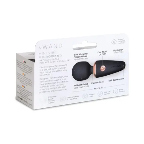 Le Wand Mini Micro Wand in Black