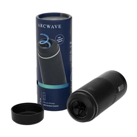 Arcwave Pow Silicone Stroker with Suction Control in Black