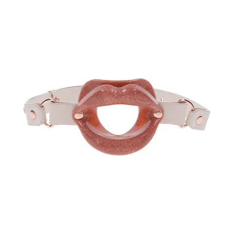 Sportsheets Sex & Mischief Peaches 'n CreaMe Silicone Lips Gag