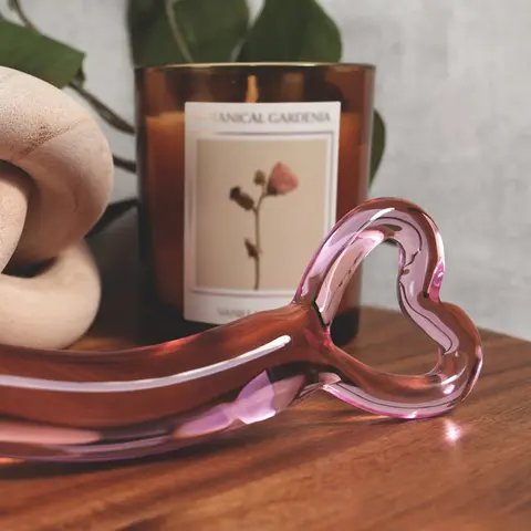 Clarity Hera's Radiance Blush Glass Dildo