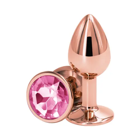 Rear Assets Rose Gold Anal Plug Small in Pink