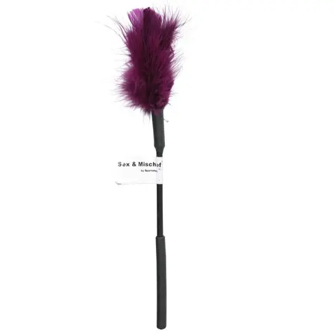 Sportsheets Sex & Mischief Feather Tickler in Purple