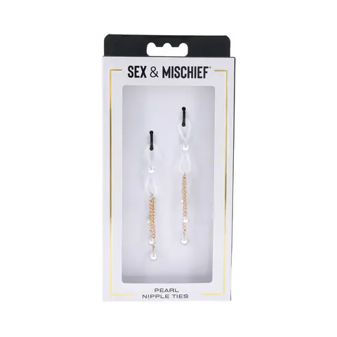 Sportsheets Sex & Mischief Pearl Nipple Ties