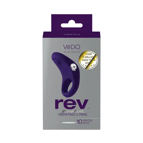 VeDO Rev Rechargeable Vibrating C-Ring in Purple