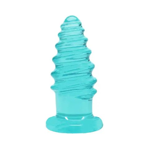 Crystal Jellies Anal Twist 6 in. in Teal