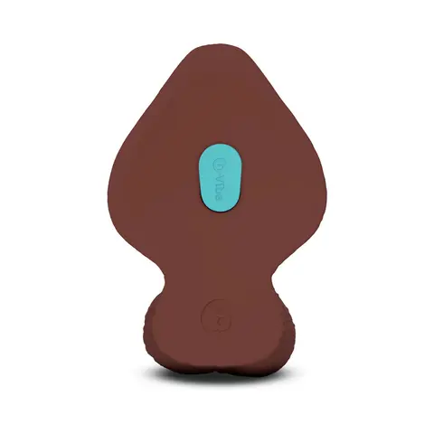 b-Vibe Slipskin Realistic Silicone Dildo 9 in. Girthy in Brown