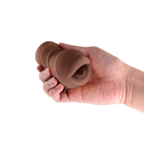 Pocket Pals Mouth Stroker in Brown