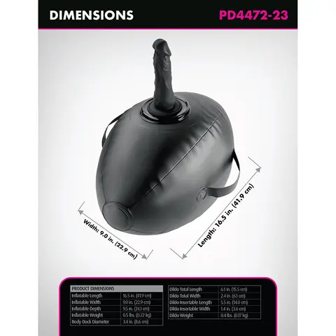 Fetish Fantasy Series Body Dock Inflatable Love Ball Black