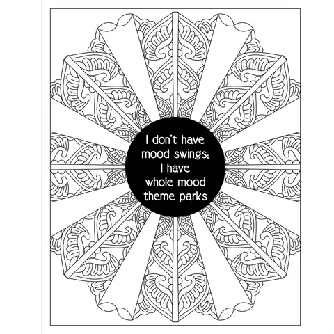 F*ck Menopause: A Sweary Coloring Book of Calming Mandalas for Cooling the Fire Within