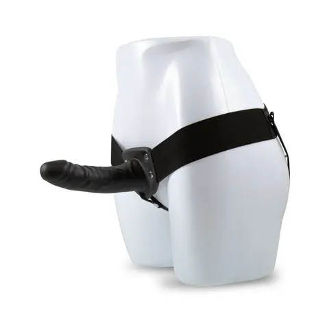 Dr. Skin 6 in. Hollow Strap-On in Black