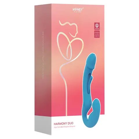 Honey Play Box Harmony Duo Strapless Strap-On Blue