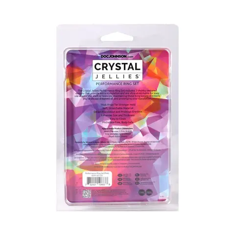 Crystal Jellies Performance Ring Set in Clear