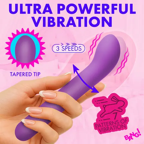 BANG! G-Spot Flexible Silicone Vibrator in Purple