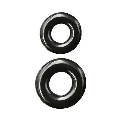Renegade Double Stack Cock Rings 2-Pack in Black