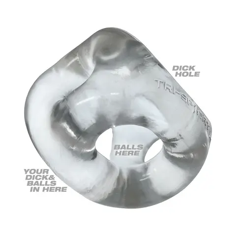 Oxballs Tri-Sport XL Thicker 3-Ring Sling in Clear