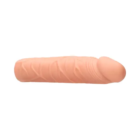 RealRock Realistic Veiny 7 in. Penis Sleeve Extender in Beige