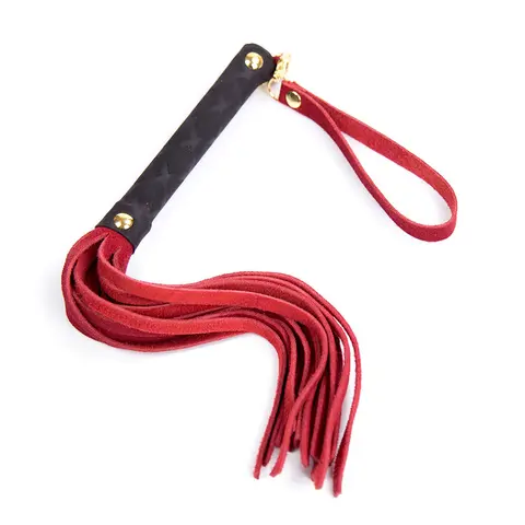 Ple'sur Mini Leather Flogger Red