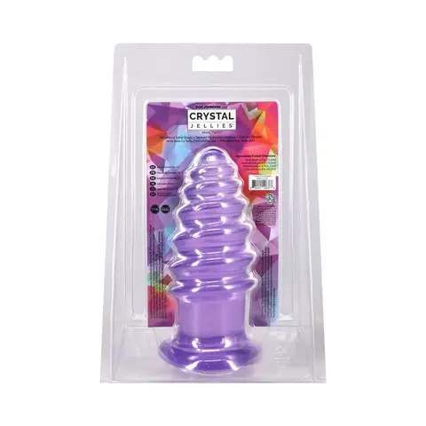 Crystal Jellies Anal Twist 7 in. in Purple