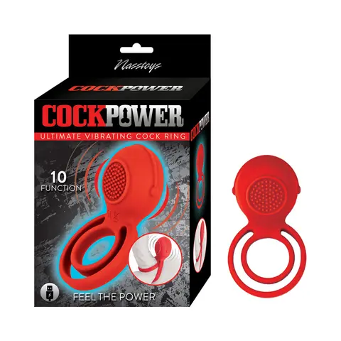 Cockpower Ultimate Vibrating Cockring in Red