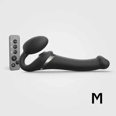 Strap-On-Me Multi Orgasm Bendable Strapless Strap-On Black Medium