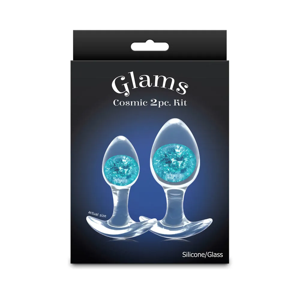 Cosmic Glams 2-Piece Plug Kit in Blue