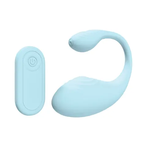 LoveLine Wave C-shape Vibe Waterproof Remote in Blue