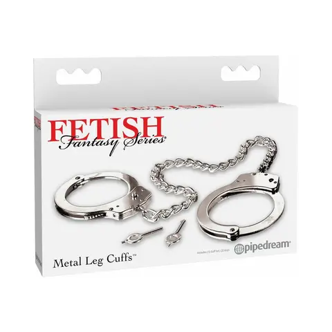 Fetish Fantasy Series Metal Leg Cuffs Silver