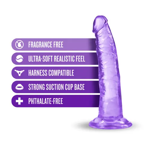 B Yours Plus Lust n' Thrust 7 in. Dildo in Purple