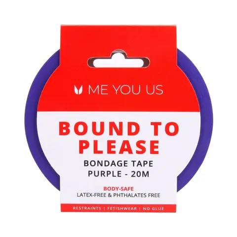 Me You Us Bound To Please Bondage Tape Restraints Purple 20m