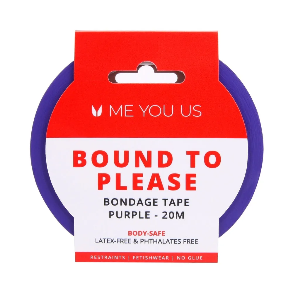 Me You Us Bound To Please Bondage Tape Restraints Purple 20m