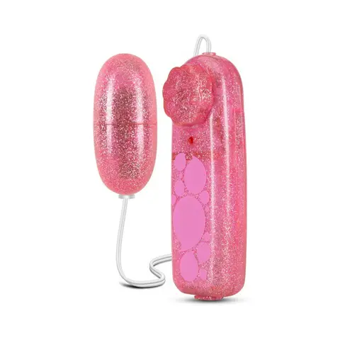 B Yours Glitter Power Bullet Remote-Controlled Egg Vibrator Pink