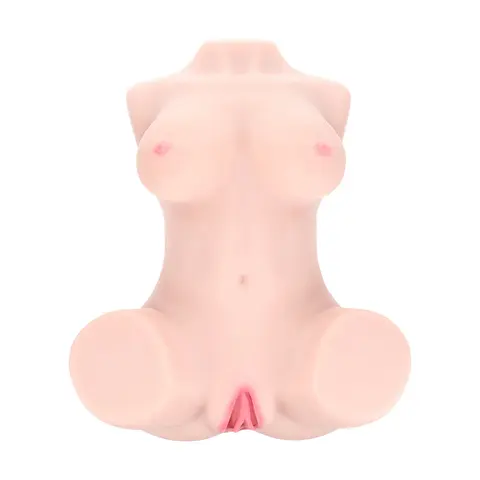 Xkin Bodyforms Ava Monroe Dual Entry Vibrating Masturbator with Interchangeable Sleeve Beige