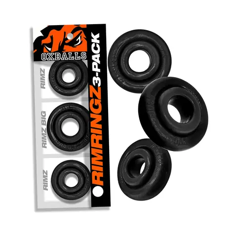 Oxballs Rimringz Multi Size 3-Pack in Black